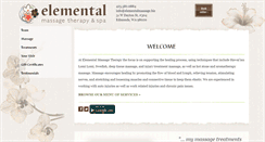 Desktop Screenshot of elementalmassage.biz